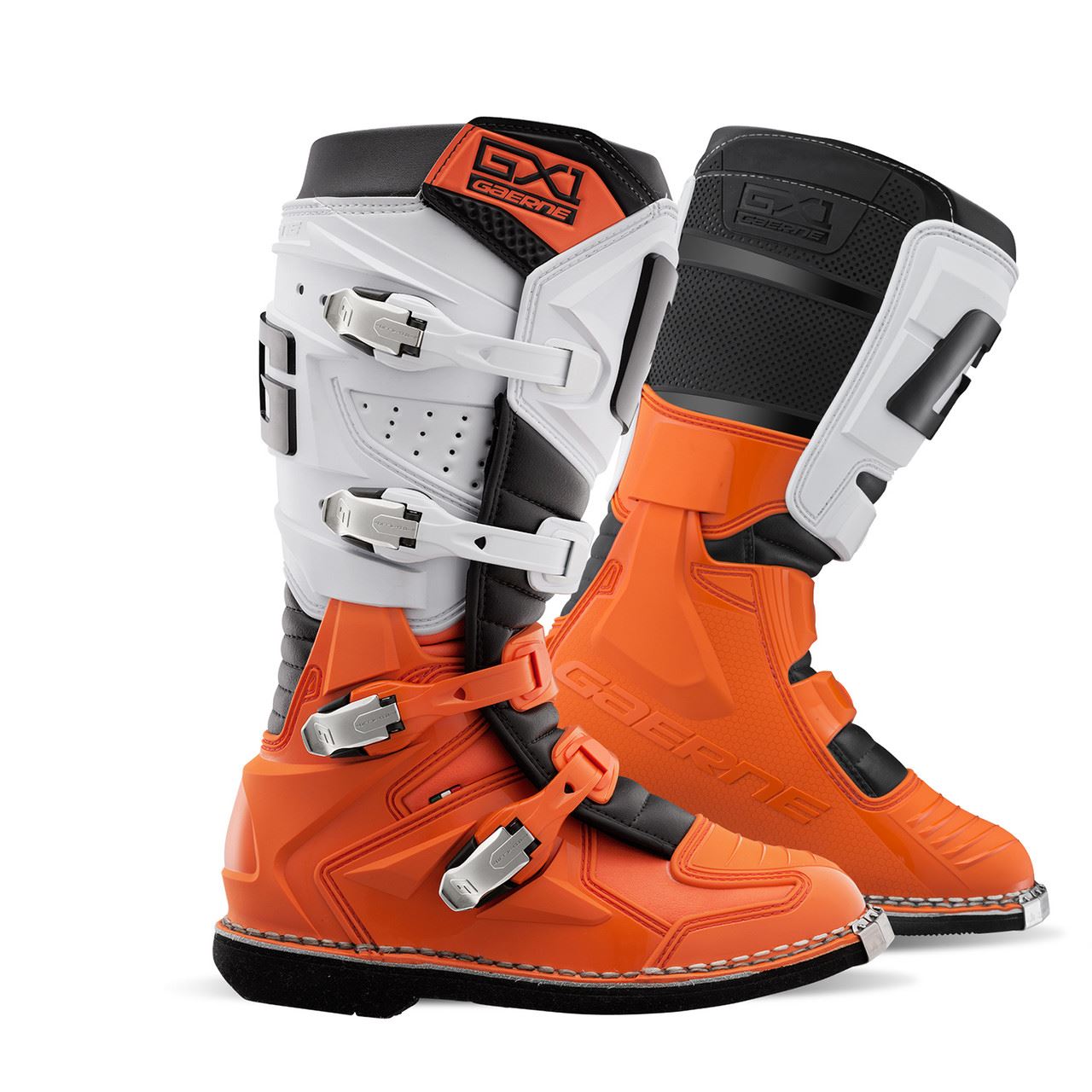 Gaerne GX1 Motocross Boots Orange White